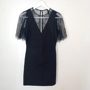 Zara trf lace detailed dress